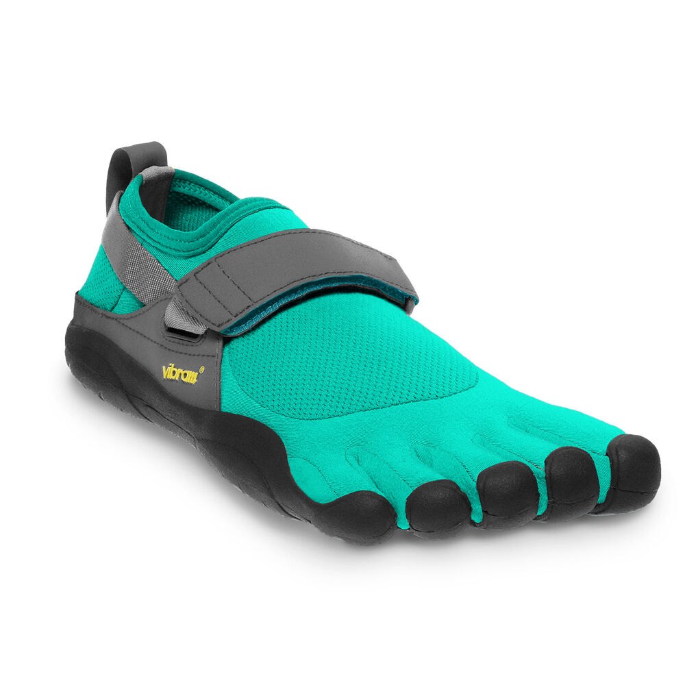 Vibram Five Fingers Womens Training Shoes - Blue/Green - KSO - 98532-NJLC